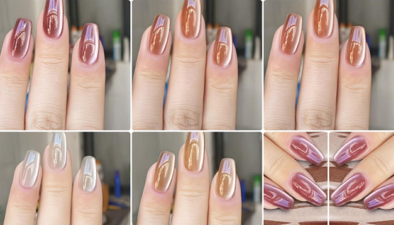 Nageldesigns Cat Eye 