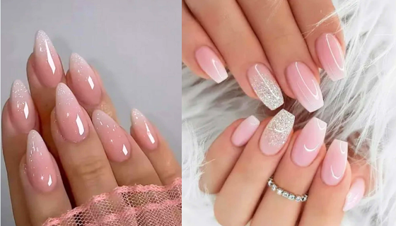 Nageldesigns mit Glitzer 