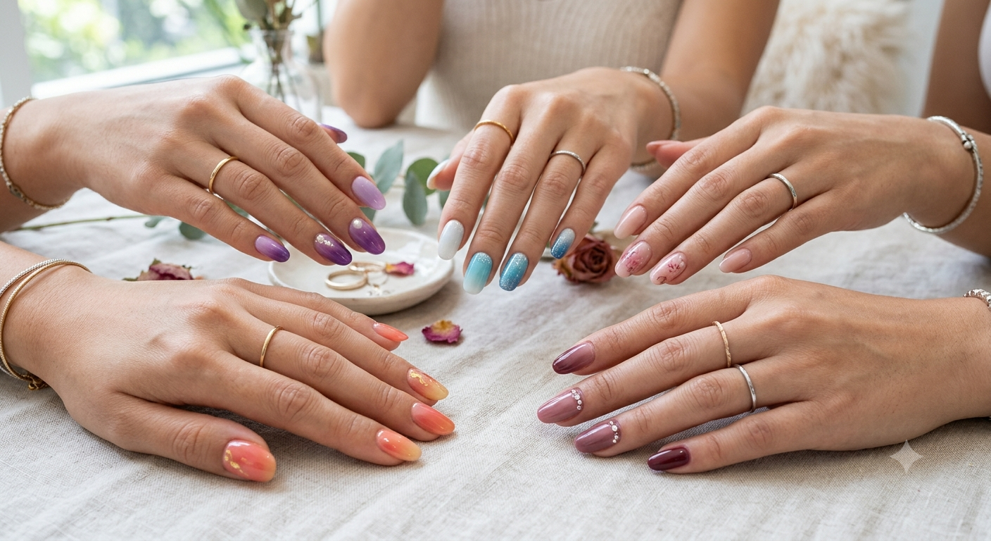 Những sự kết hợp màu sắc và thiết kế móng ombre đẹp nhất